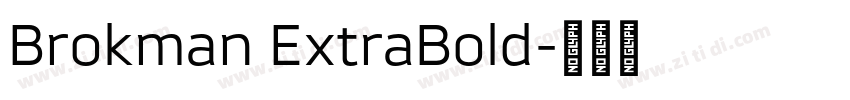 Brokman ExtraBold字体转换